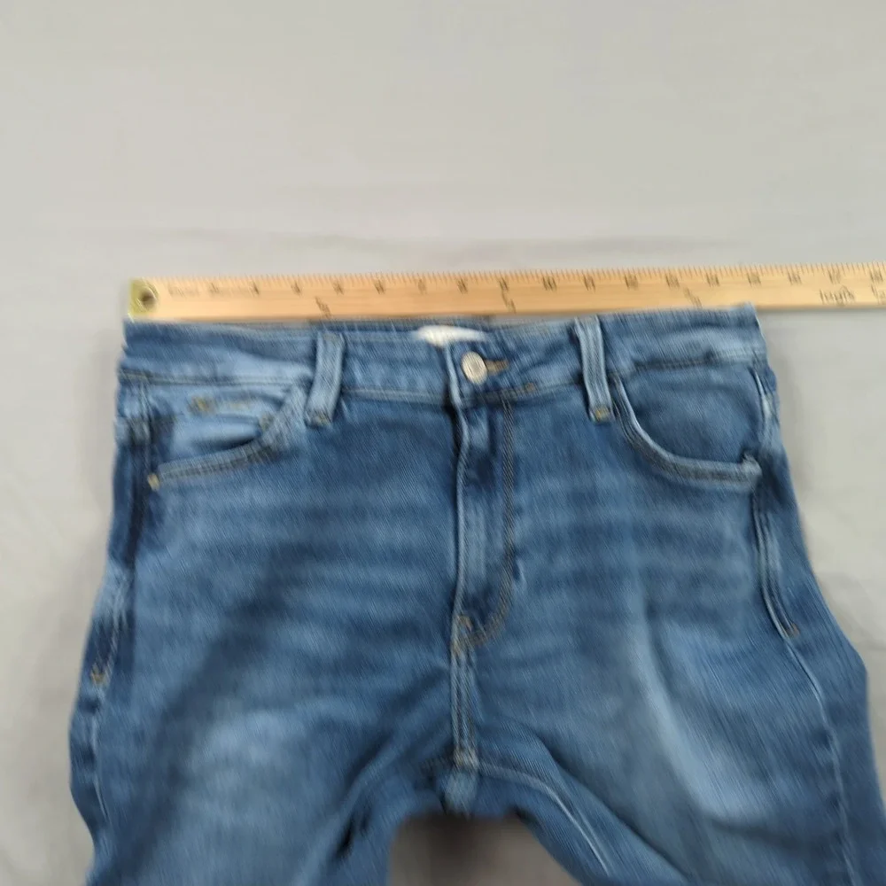 Guess Jeans‎ Womens 31 Blue Sexy Boot Cut Western Cowgirl Faded Casual Frayed